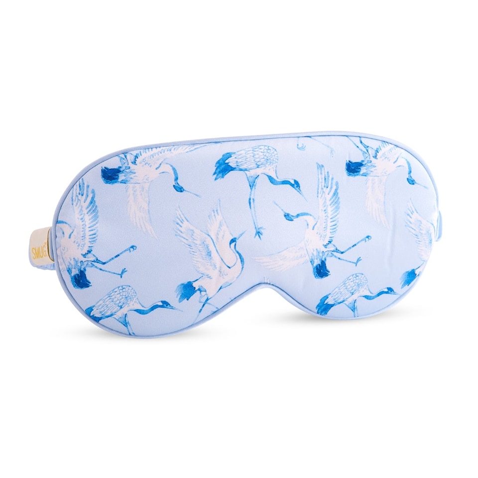 image 1 of SMUG Satin Sleep Mask - Cranes Print