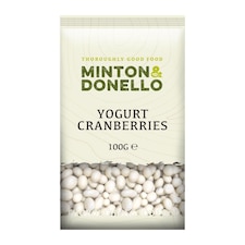 Minton & Donello Yoghurt Coated Cranberries 6 x 100g