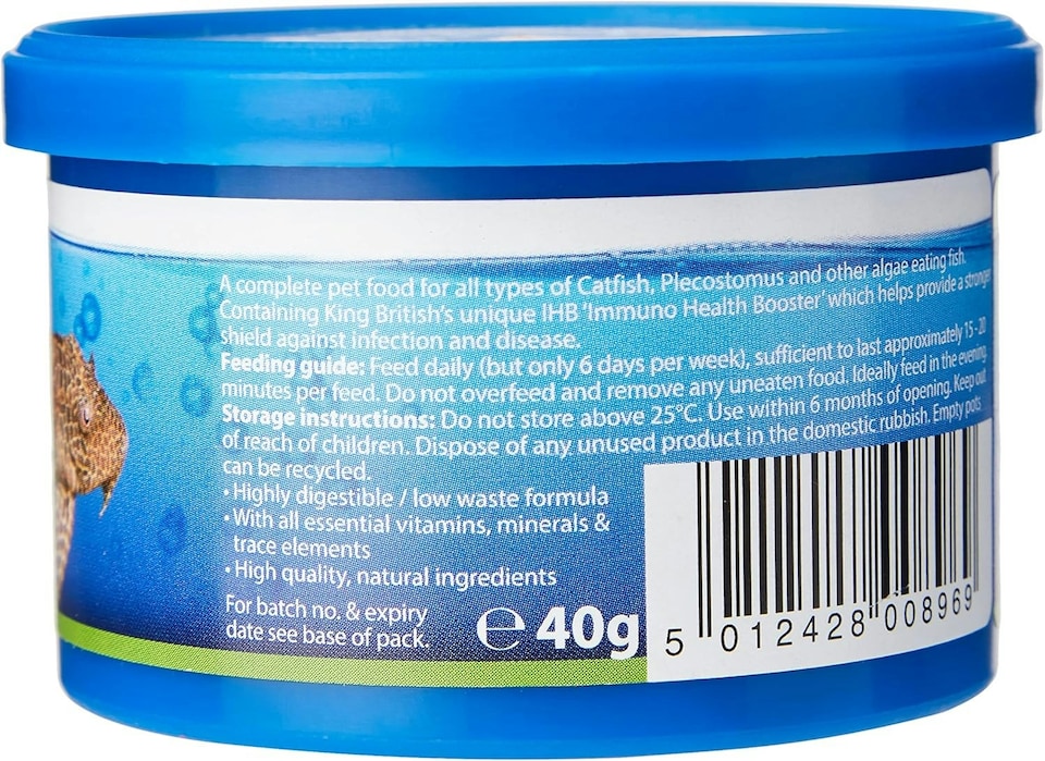 image 1 of King British Algae Wafer, 40g | Multi | 1