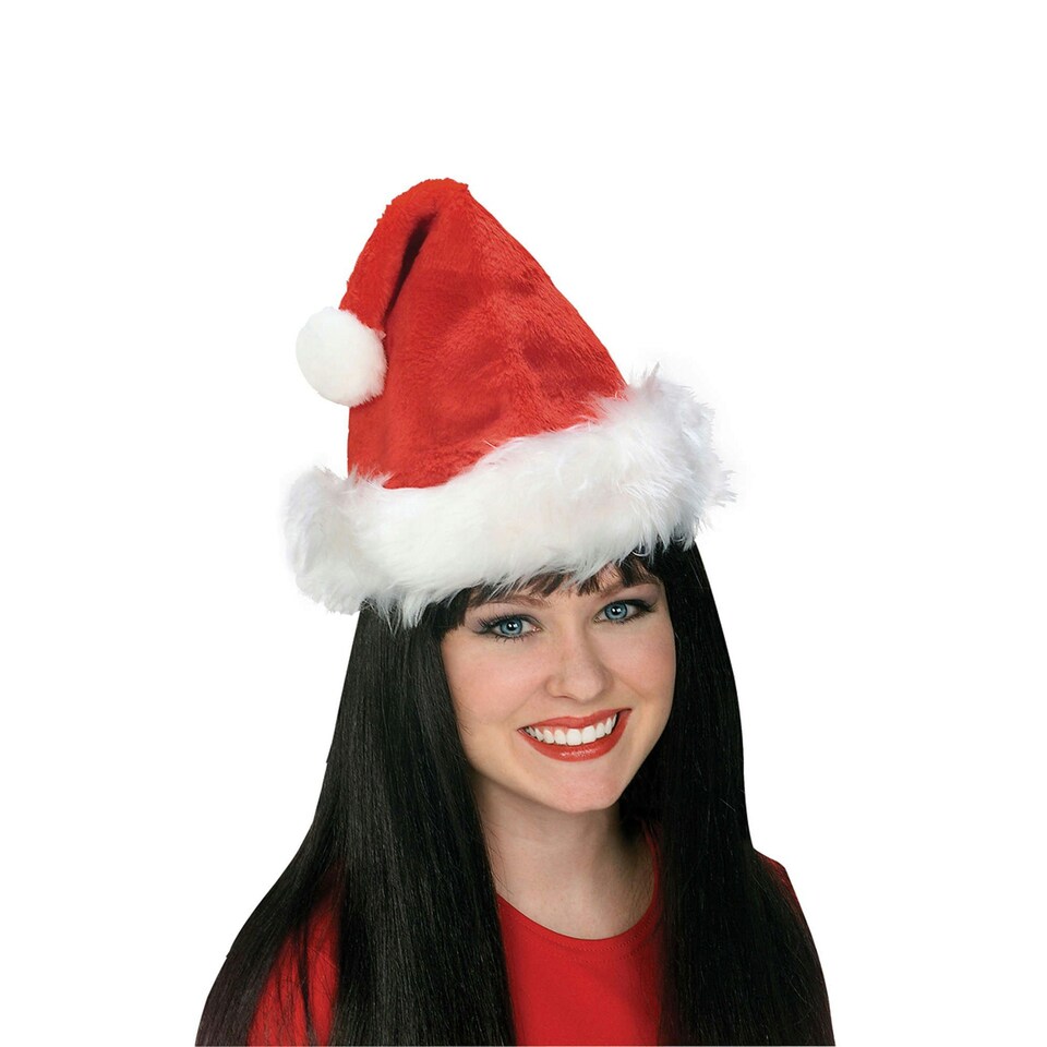 Bristol Novelty Traditional Santa Hat - Red/White - One Size