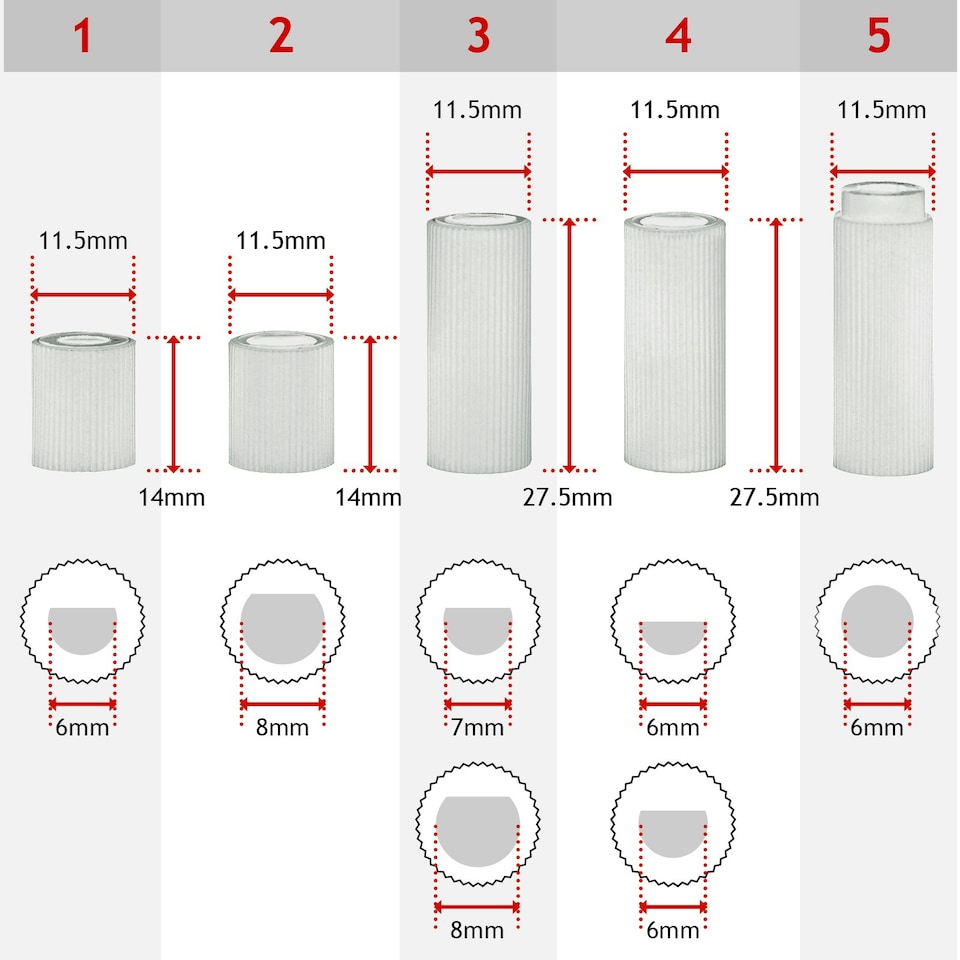 image 1 of SPARES2GO Universal Silver Control Knobs for All Makes and Models of Oven Cooker & Hob (Pack of 4)