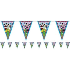 Disney Mickey Mouse Rock the House Paper Flag Bunting Banner 2m