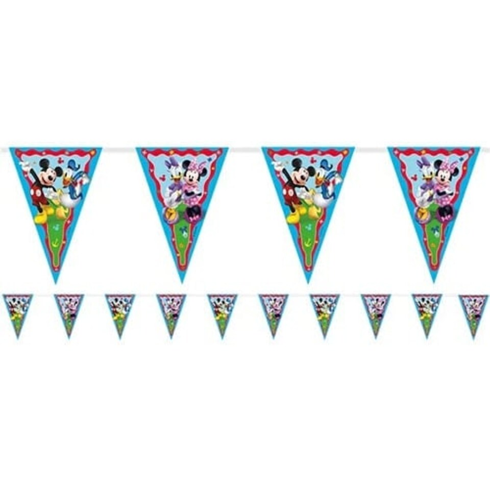 image 1 of Disney Mickey Mouse Rock the House Paper Flag Bunting Banner 2m