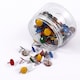 image 2 of Tub of 200 Assorted Colour Metal Thumbtacks 11mm