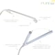 image 4 of PURElite Natural Daylight Floor Lamp - 2 Lights for Extra Power with 4 Brightness Settings for Reading & Crafts