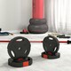 image 6 of SPORTNOW Olympic Weight Plates Set for Home Gym, 2 x 5kg, 2 x 2.5kg, Black