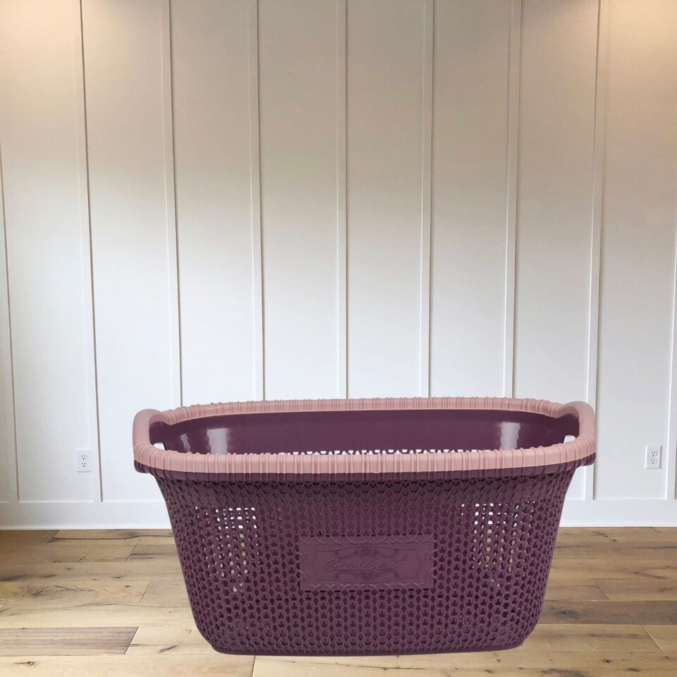 image 1 of 30L Violetta Laundry Baskets with Handles | Purple | 1