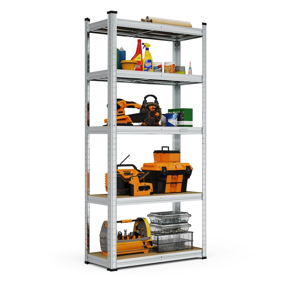 image 1 of VonHaus Heavy Duty 1.5m 5 Tier Garage Shelving Unit