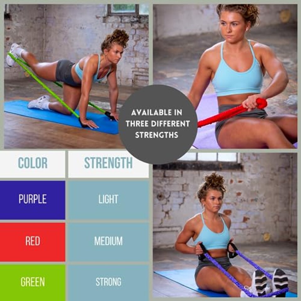 image 1 of Urban Fitness Training Gym Fitness Safety Resistance Tube (Small (Green))