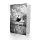 image 2 of Panda Bear in Elegant Bathtub Black White Surreal Birthday Greeting Card