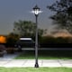 image 9 of Outsunny Outdoor Solar Powered Lantern Lamp Garden Lamp Post Light Black