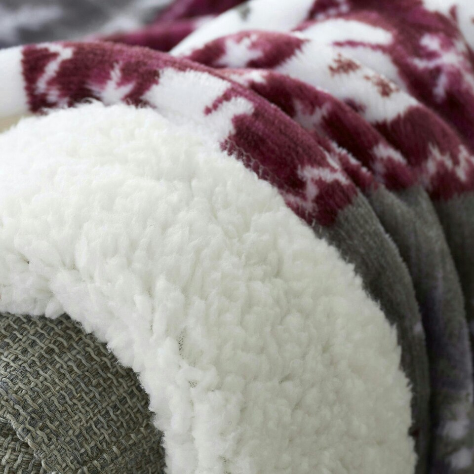 image 1 of Warm Alaska Sherpa Fleece Throw