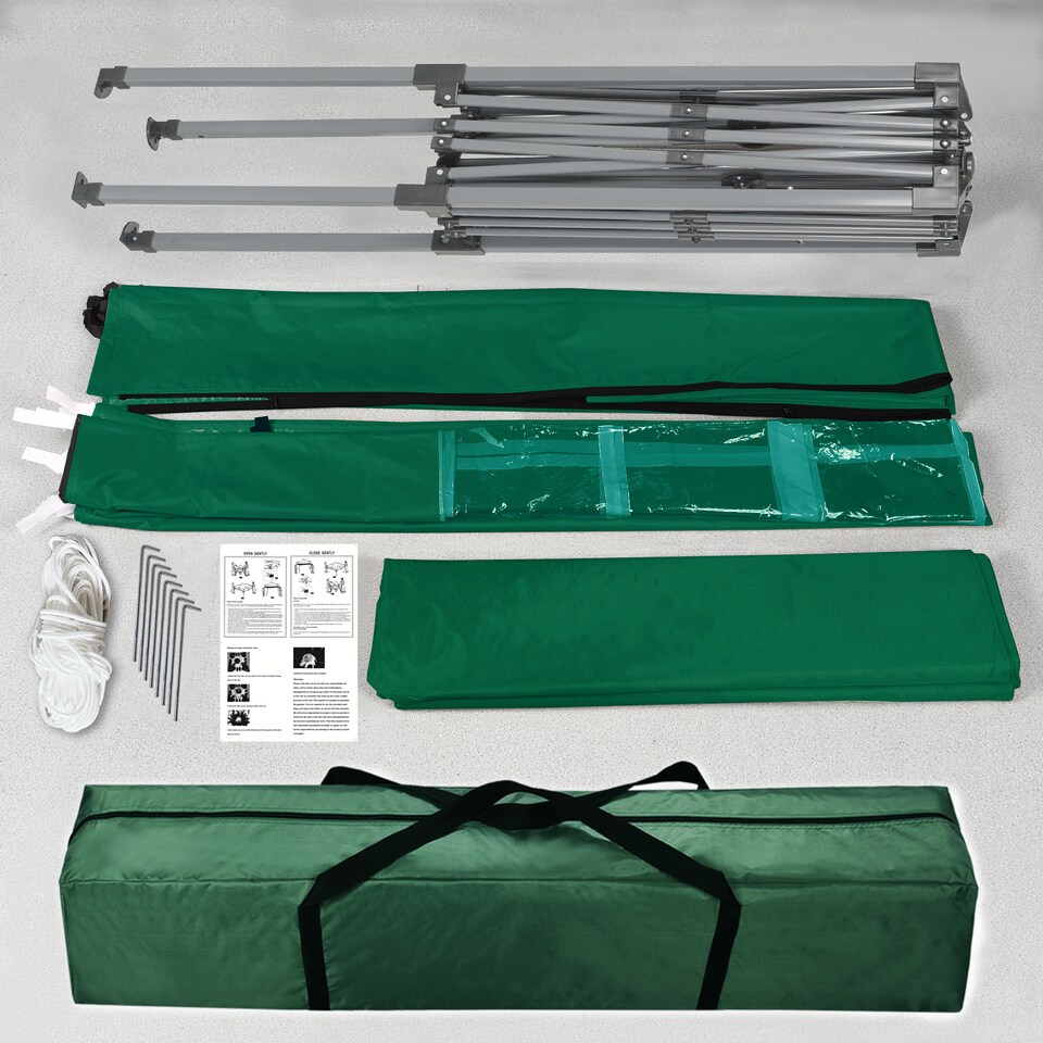 image 1 of MCC Direct 2X2 Pop up Green Gazebo with Sides | Green | Green