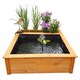 image 2 of Raised Square Garden Solar Pond kit with Planting Zone