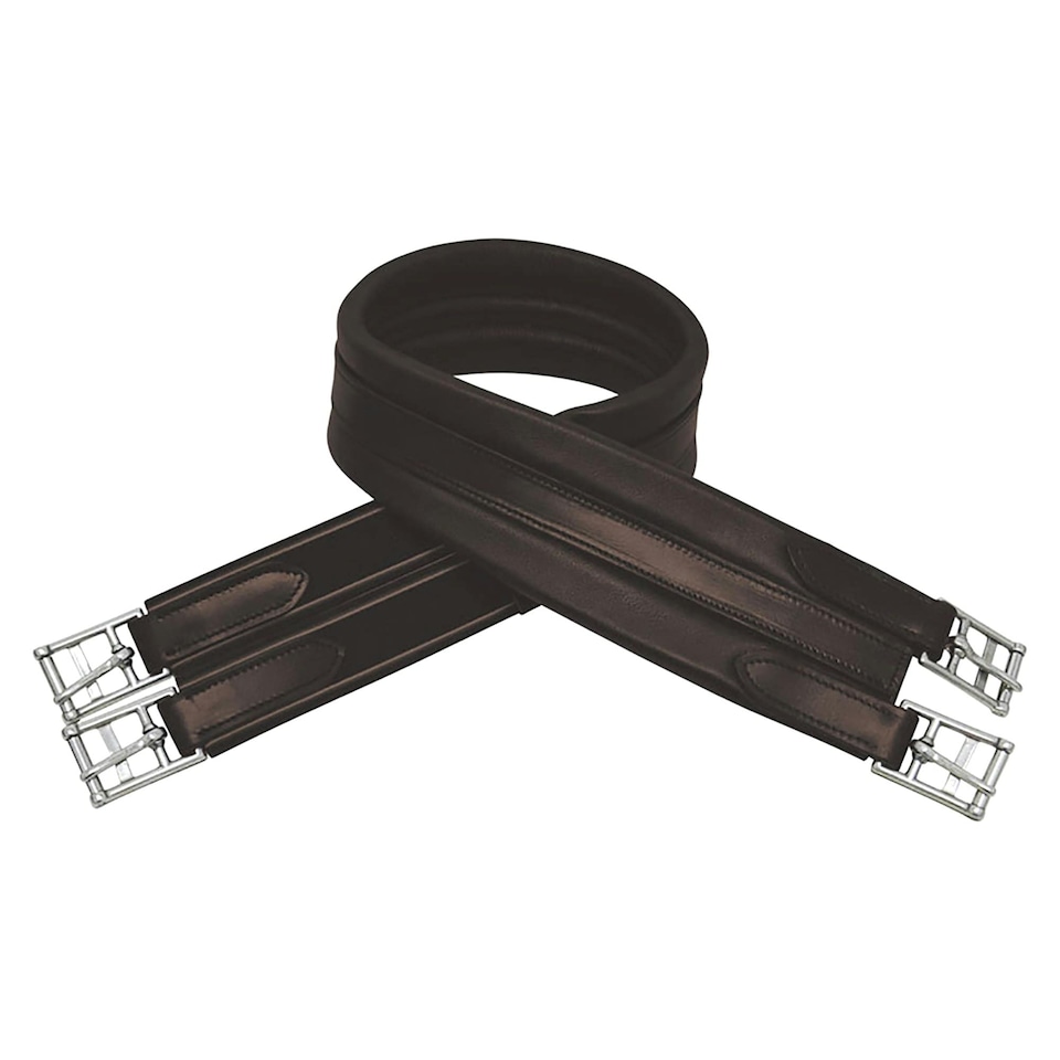 HyCOMFORT Leather Padded Atherstone Girth - Brown - 58in