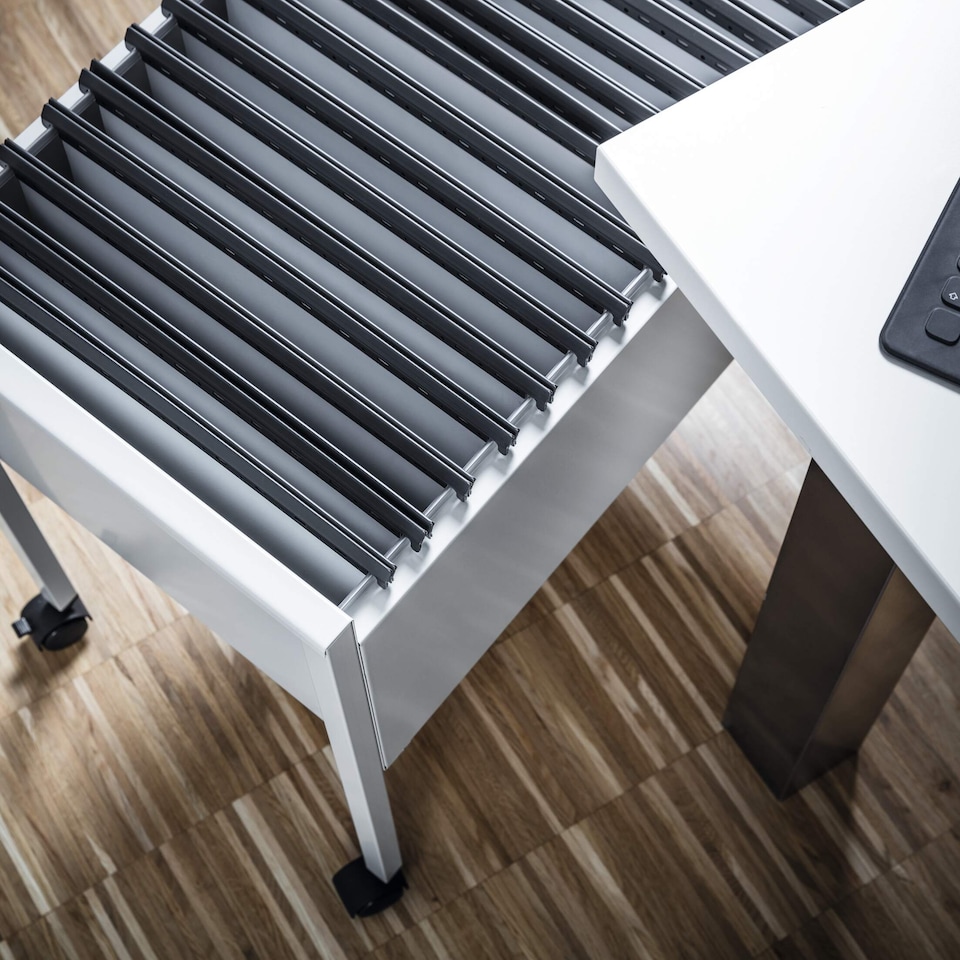image 1 of Durable Universal Suspension File Trolley | for 80 A4 Folders | Grey | Grey