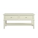 image 1 of Franklin Coffee Table with 2 Drawers White White | White
