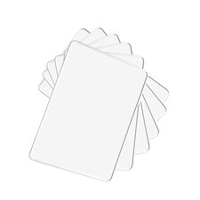 Pack of 6 A4 Double Sided Magnetic Erasable MDF Plain Whiteboards With White Border | White | White
