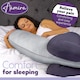 image 4 of Aamira Pregnancy Maternity Pillow, 140x65x20cm C Shaped Memory Foam | Silver | Light Grey | 140x65x20cm | Silver | Light Grey | 1