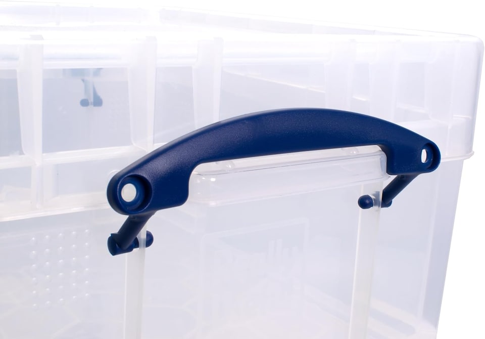 image 1 of Really Useful Plastic Storage Box 21 Litre XL CLEAR Pack of 3