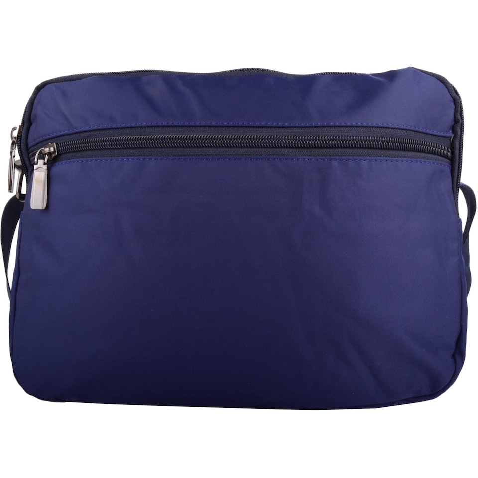 image 1 of Lorenz Smooth Polyester 'Small Messenger' Work / Travel Shoulder Bag | Blue | Navy
