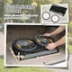 image 4 of PawHut Dog Bike Trailer for Small & Medium Pets with 20" Rubber Wheels, Grey