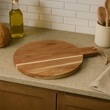 Maison by Premier Socorro Medium Round Acacia Wood Chopping And Serving Board