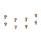 image 4 of ValueLights 10 x Battery Operated Outdoor Mushroom Rattan Garden String Lights