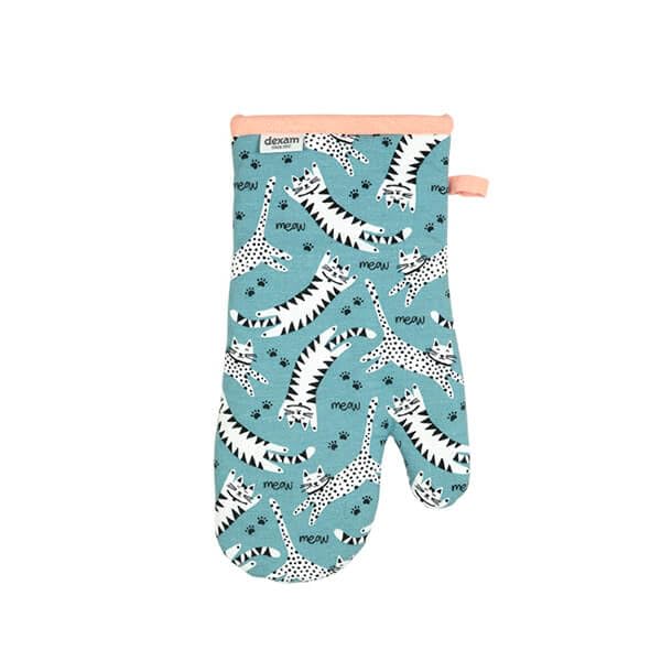 Meow Recycled Cotton Gauntlet - Blue