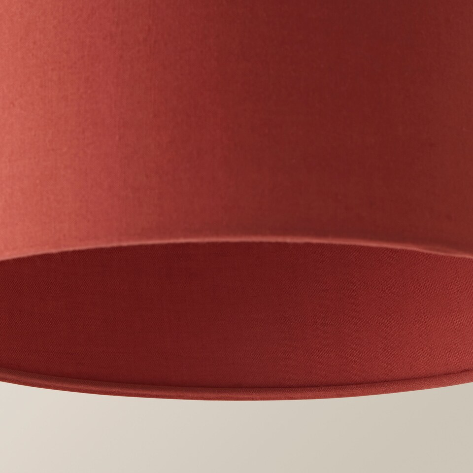 image 1 of ValueLights Reni Small Rust Lamp Shade & Bulb | Orange