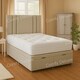 image 1 of 5FT Kingsize Silver Plush Ottoman Foot Opening Bed Set