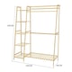 image 5 of Living and Home Bamboo Bedroom Clothes Rack - Natural - 130cm