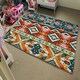 image 4 of colorful pattern in tribal style (Rug) Multi | Large: 140x200cm