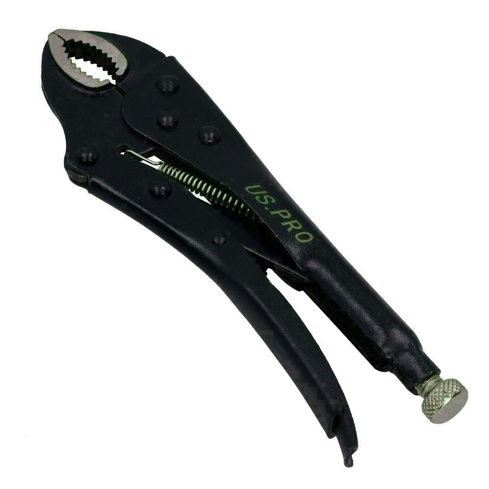 image 1 of 10" Curved Jaw Locking Mole Pliers Adjustable Vise / Vice Grips Welding AT074