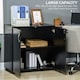 image 3 of Vinsetto 2-Tier Locking Filing Cabinet Office Storage Cabinet, Black