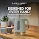 image 2 of Laura Ashley Sage Leaf Electric Kettle 1.7L - Energy Saving Kettles Electric Fast Boil Quiet Jug Kettle