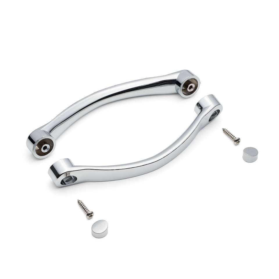 image 1 of 1 x Shower Part Handle Shower/Bath Door Chrome Effect 127mm distance L4