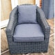 image 2 of 4 Seater Grey Weave Sofa Set