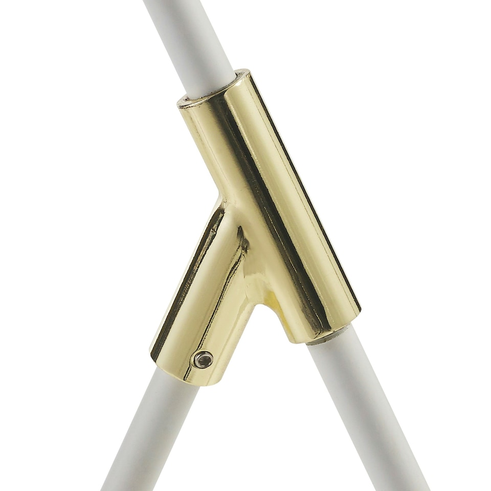 image 1 of Teamson Home Delicata Monopod Standard Task Floor Lamp with White Shade