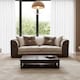 image 1 of BELLA 3 SEATER CRUSHED VELVET SOFA IN MINK