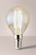 image 1 of ValueLights E14 Pack of 6 4W Amber Filament Golfball Warm White LED Bulbs | Clear