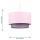image 7 of Pink & Grey 2 Tier Light Shade | Pink | Medium | 1