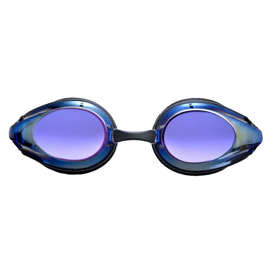 image 1 of Arena Unisex Adult Tracks Mirror Swimming Goggles - Black/Blue/Multicoloured - One Size