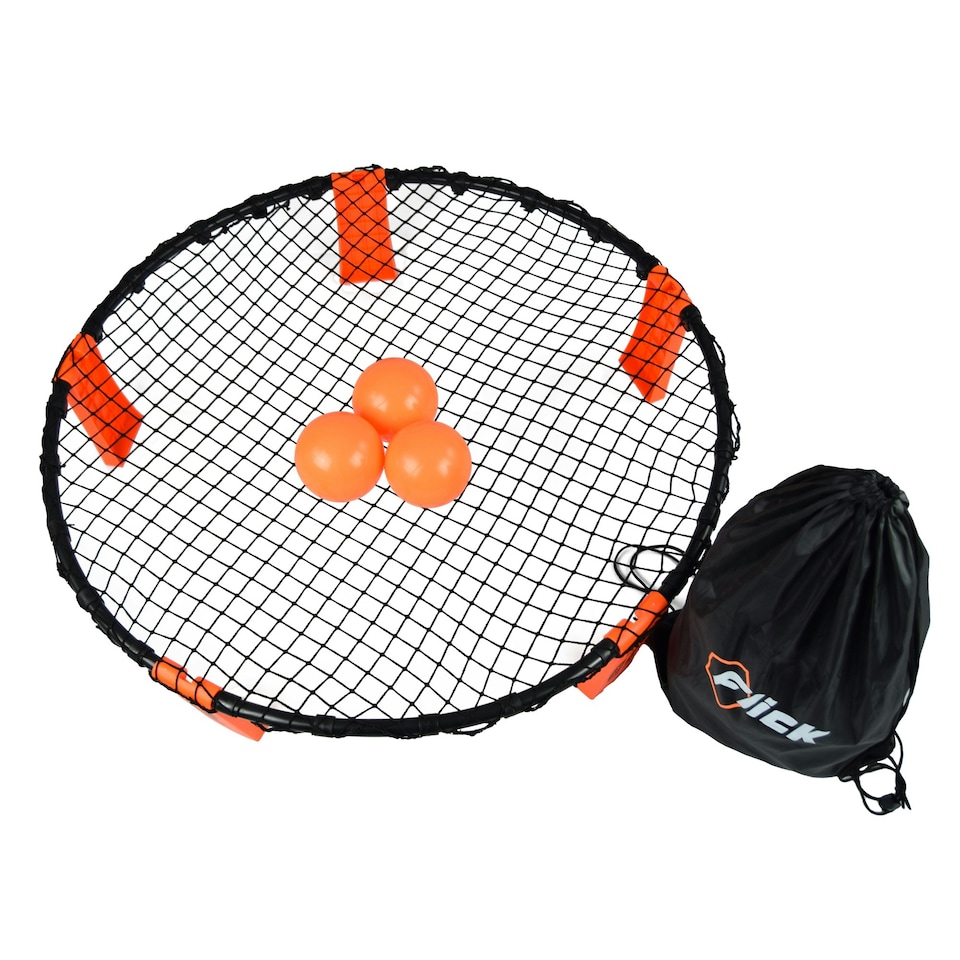 image 1 of Football Flick Urban Spiralball - Roundnet ball game - Includes 3 Spiralball balls - lightweight sturdy net