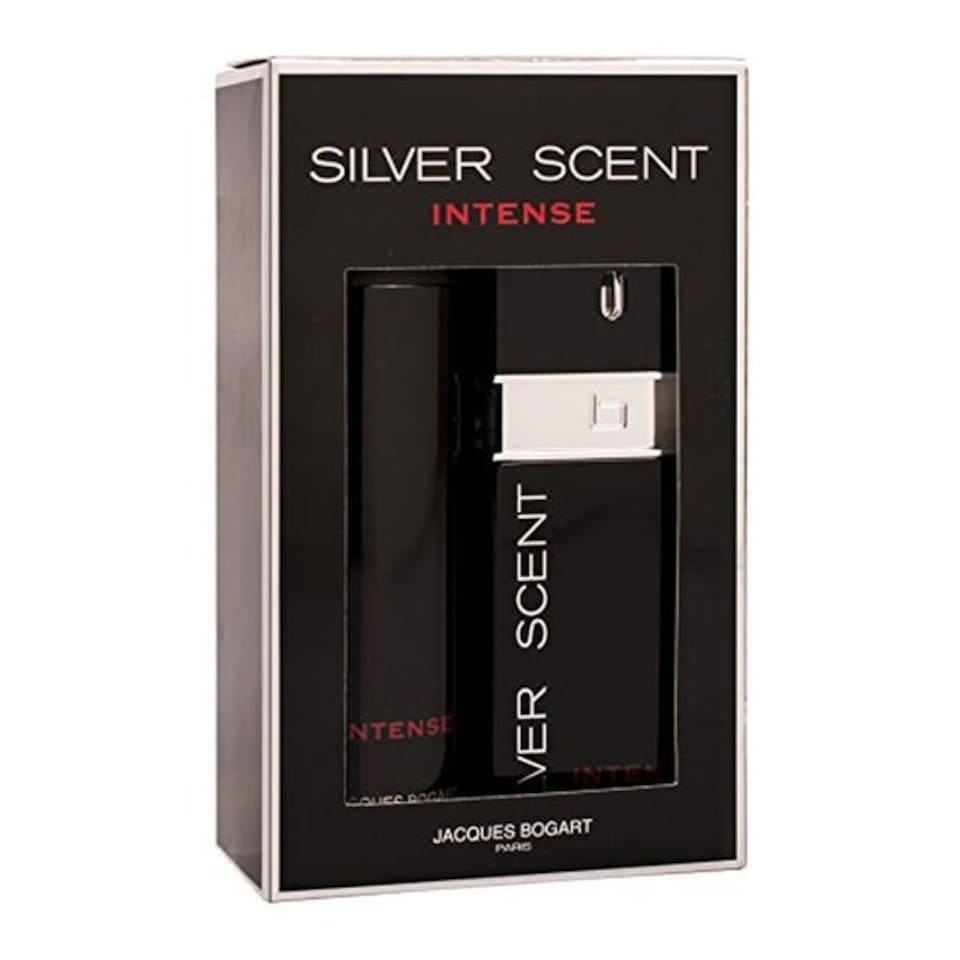 image 1 of Jacques Bogart Silver Scent Intense Gift Set 100ml EDT + 200ml Body Spray