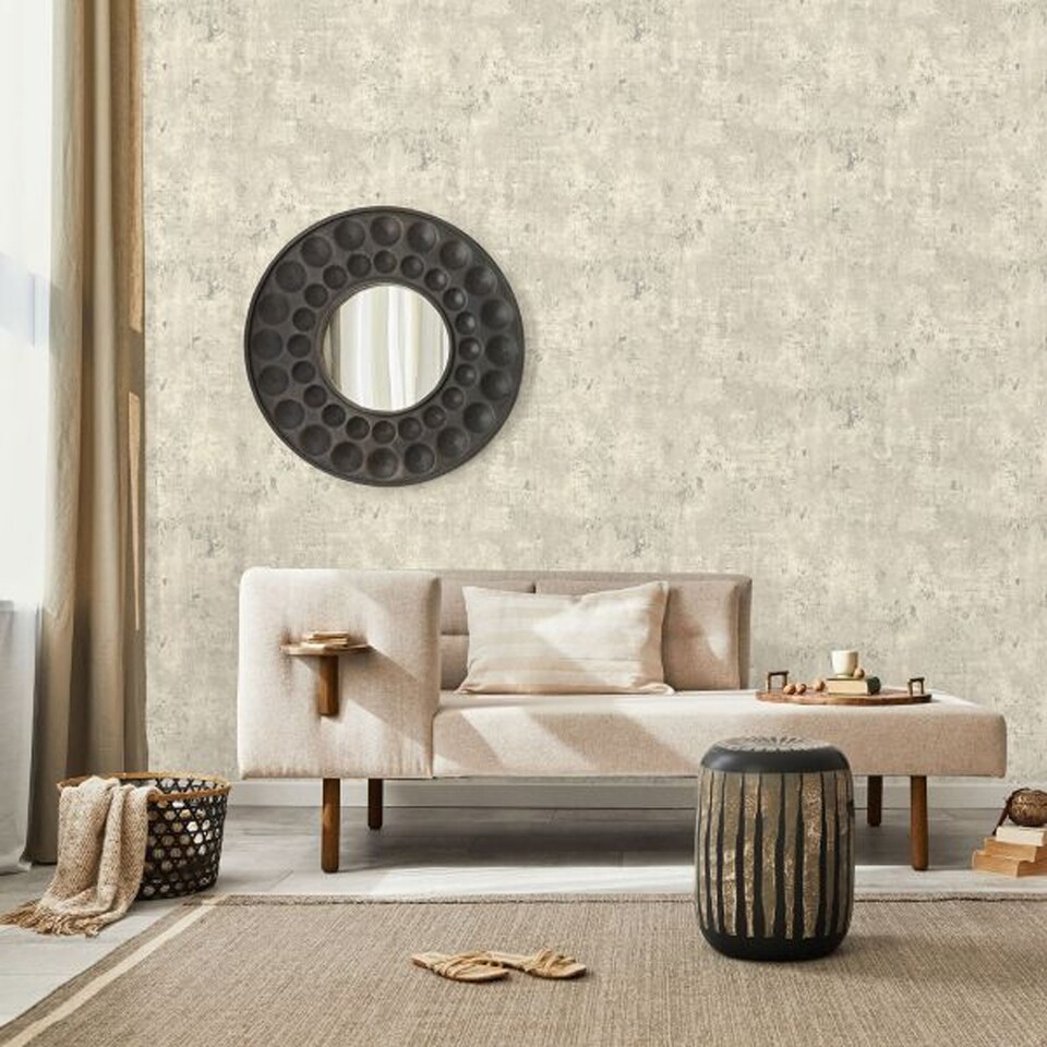 image 1 of World Of Wallpaper Soho Concrete Heavyweight Vinyl Textured Wallpaper | Grey | Grey/Silver | 1