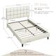 image 6 of Yaheetech 150 cm W × 200 cm L Upholstered Bed Frame Beige
