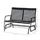 image 5 of Outsunny 2 Seater Wicker Glider Bench Rocking Chair Garden Armchair