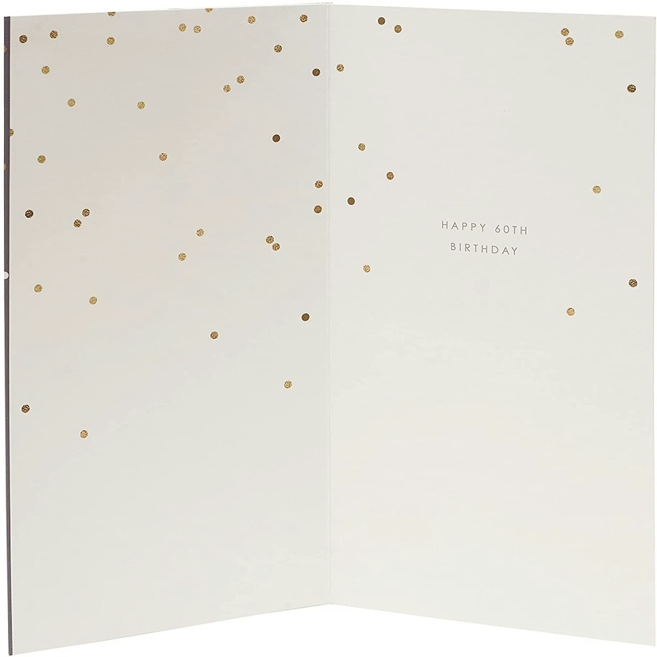 image 1 of Happy 60th Birthday Card with Hanging Keepsake Age 60