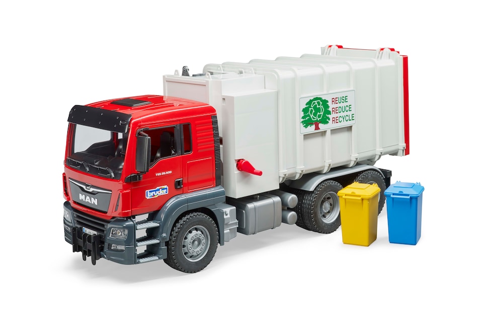 image 1 of Bruder MAN TGS Side loading garbage truck Detailed Vehicle & Playset Model